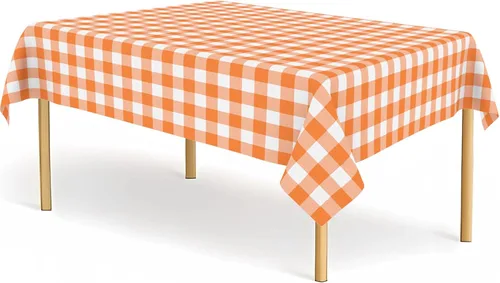 Vista 35 de Paquete de 2 manteles de plástico a cuadros en blanco y negro para fiestas, desechables de 54 x 108 pulgadas, mantel rectangular con bandera a