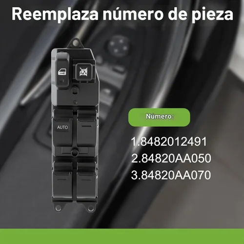 Vista 2 de Control de interruptor de ventana + juego de biseles para Toyota Camry 2002-2006 Corolla Matrix 2003-2008 Sienna 2004-2009 Tacoma 2005-2007 Scion