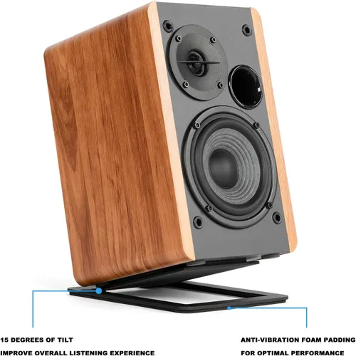 Vista 2 de Soportes de altavoz de escritorio de 7 pulgadas para altavoces de computadora de tamaño mediano, monitor de estudio, amortiguación de vibraciones