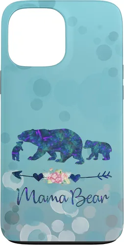 Vista 24 de iPhone 12 Pro Max - Carcasa para iPhone 12, diseño floral, color azul claro