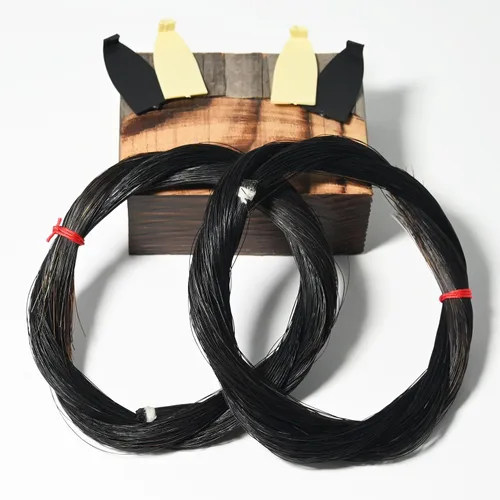 Vista 6 de 2 Hanks - Arco de violonchelo de 29 pulgadas de pelo natural de caballo mongol para 4/4 arco de violonchelo herramientas accesorios conjuntos Blanco