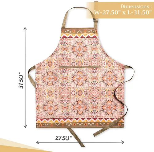 Vista 1125 de Maison d' Hermine Delantales para mujer con bolsillo, 100% algodón (27.50 x 31.50 pulgadas)