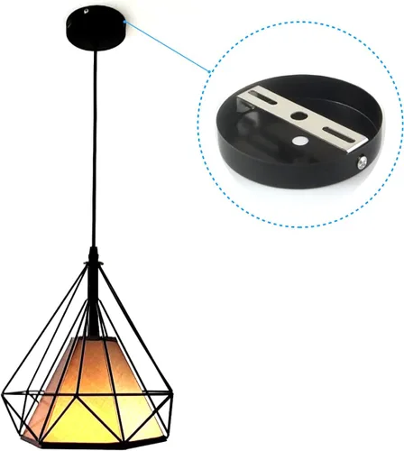 Vista 5 de Soporte de montaje de lámpara de 4.1 a 4.7 pulgadas, kit cuadrado, placa de luz de techo, soporte de montaje en pared, barra transversal