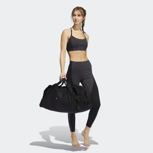 Vista 6 de adidas Sujetador de 3 rayas para mujer Yoga Studio Light Support 4 Elements, Carbon