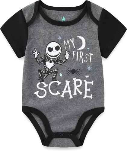 Vista 4 de Disney Nightmare Before Christmas Boys Jack Skellington 3 Pack Bodysuits for Infant