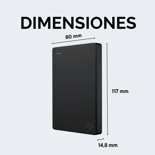 Vista 9 de Disco duro externo portátil Seagate de 1 TB - USB 3.0 para PC, Mac, PlayStation y Xbox - Servicio de rescate de 1 año (STGX1000400), color negro