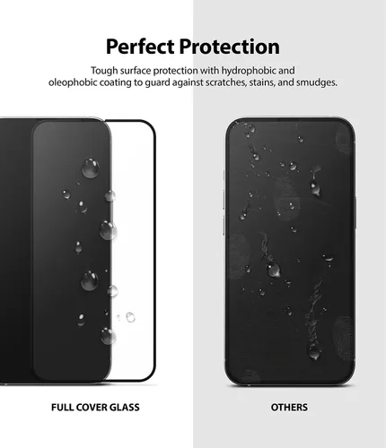 Vista 7 de Ringke Protector de pantalla de vidrio de cubierta completa compatible con iPhone 13 Pro Max, antiarañazos, compatible con fundas, cobertura