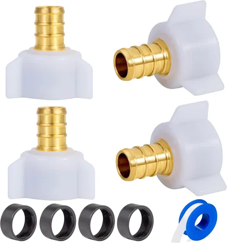 Vista 9 de PEX 1/2 "x 1/2" NPT Codo giratorio roscado hembra NPSM accesorios de latón para crimpado, accesorios Pex 1/2 pulgada 90 grados giratorio hembra