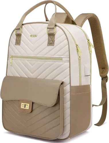 Vista 12 de Linda Mochila Estética para Escuela Secundaria y Preparatoria, para Adolescentes y Estudiantes Universitarias, Mochila para Laptop para Mujeres