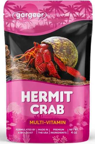 Vista 8 de Gargeer Golosina de Fruta y Frutos Secos para Cangrejo Ermitaño. Ingredientes Premium Deliciosos Sin OMG, para Satisfacer Todas las Necesidades
