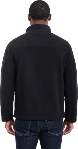 Vista 6 de Tommy Hilfiger Chaqueta de forro polar clásica con cremallera frontal para hombre Negro