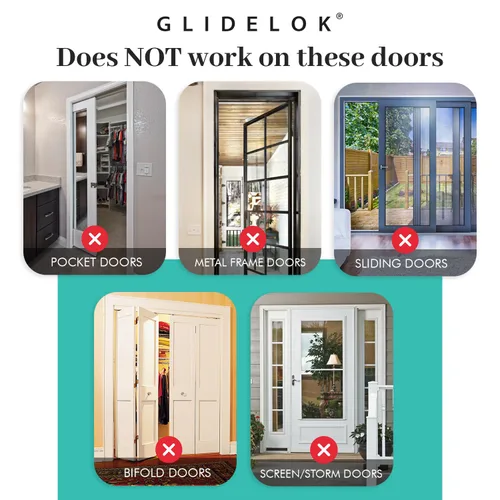 Vista 6 de GlideLok - Cerradura superior para puerta de seguridad infantil GlideLok Cerradura de acceso desde cualquier lado de la puerta para puertas