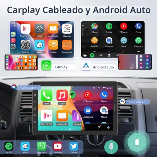 Vista 2 de Estéreo del coche de la pantalla táctil del solo dinar de 10,1 pulgadas 1 radio del dinar de la pantalla de 10 pulgadas
