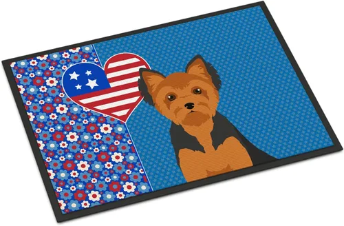 Vista 106 de Caroline's Treasures WDK5119JMAT Airedale Terrier USA - Tapete para interiores o exteriores, 24 x 36 pulgadas, tapete para puerta delantera