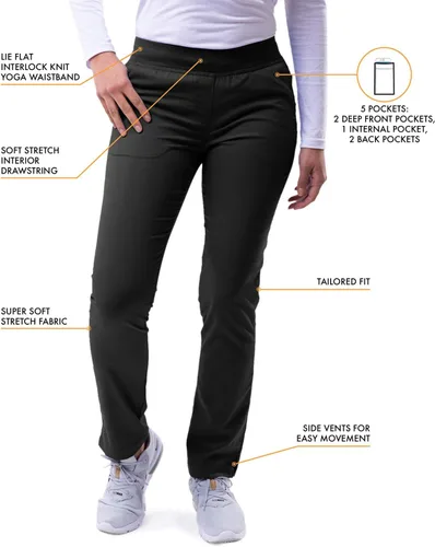 Vista 3 de Adar Pro Scrubs - Pantalones ajustados de yoga para mujer