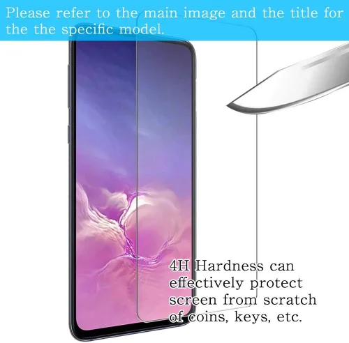 Vista 2 de Synvy Paquete de 3 Protector de pantalla, compatible con PSP E-1000 E1000 Protectores de película de TPU vidrio no templado