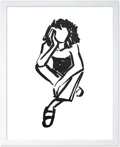 Vista 105 de Poster Master Faces Poster - Retro Women Print - Portrait Art - Sketch Illustration - Abstract Artwork - Woman Design - Chic Boho Design - Great