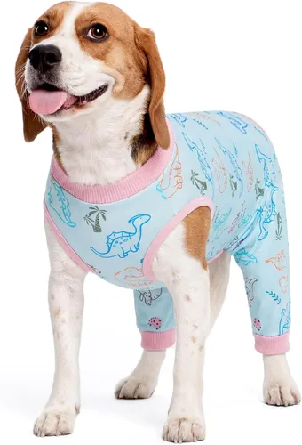 Vista 11 de Kuoser Traje de Cirugía para Perro Hembra Esterilización Macho Castración, Manga de Pierna de Perro para Dejar de Lamer Enterizo Suave para Perro