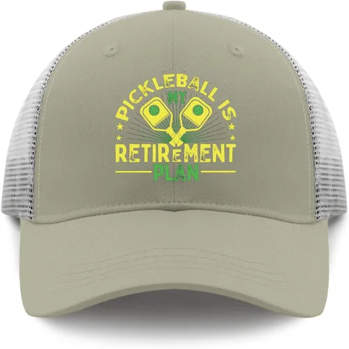 Vista 9 de Baseball Caps Pickleball is Retire Ment Plan Baseball Cap, Vintage Caps for Men