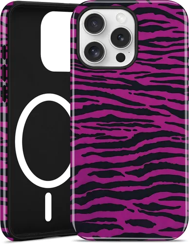 Vista 47 de Jusy Funda magnética Zebra para iPhone XR, color negro