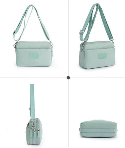 Vista 3 de NOTAG Monederos cruzados de nailon multibolsillos para mujer, bolsos y bolsos diarios