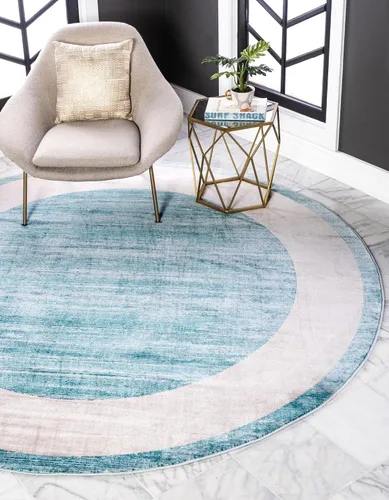 Vista 17 de Unique Loom Uptown Collection - Alfombra Yorkville (2 pies 2 pulgadas x 6 pies, color azul marino/marfil)