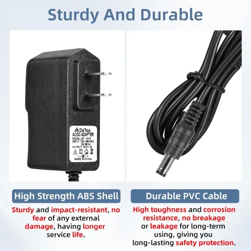 Vista 5 de DaToo Adaptador de corriente LED para acuario AC 100-240V DC 12V 1A Adaptador de corriente de repuesto para tanque de peces Convertidor de fuente