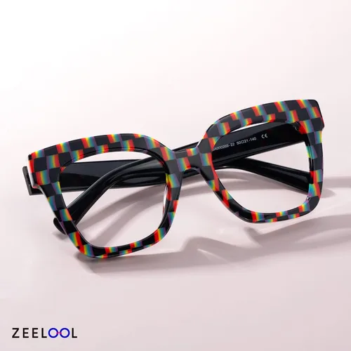 Vista 2 de Zeelool Gafas de luz azul para mujer de moda de tira cuadrada de moda gafas de computadora gafas antifatiga ocular Malcolm JGA000269-22B