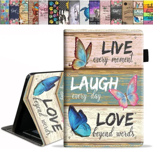 Vista 9 de Funda para tablet Fire HD 10/Fire HD 10 Plus de 10.1 pulgadas (11ª generación, lanzada en 2021) – Funda delgada de piel sintética con soporte