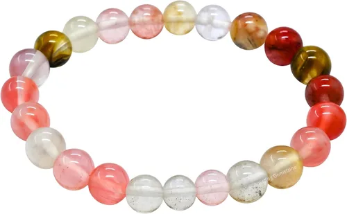 Vista 414 de Amazing Gemstone Crystal Bracelet for Women Men's Gifts - Protection Healing Crystal Bracelet - 8mm Gemstone Beaded Stretchable Bracelet Pulseras