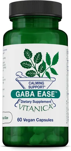Vista 8 de Vitanica, GABA Facilidad, Apoyo Calmante, Vegano, 60 Cápsulas