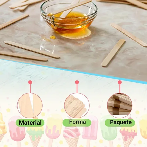 Vista 7 de Perfect Stix - PS-114st-1,000 Palitos de Artesanía de 4.5"/Palitos de Helado/Madera Natural - Caja de 1,000 ct