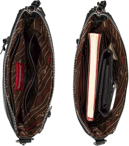 Vista 5 de Montana West Crossbody Bag for Women Multi Pocket Cross Body Bag Purses with Guitar Strap