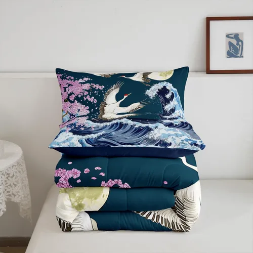 Vista 119 de Erosebridal Juego de edredón de hojas de cannabis, juego de ropa de cama de marihuana con estampado colorido de plantas, decoración bohemia de 2