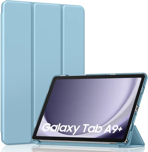 Vista 57 de MoKo para Galaxy Tab A9 Plus/A9+ Funda de 11 pulgadas 2023, funda de PC delgada con soporte y parte trasera translúcida para Galaxy Tab A9 Plus