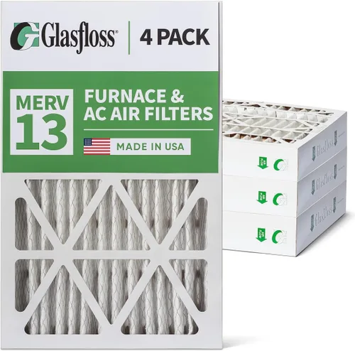 Vista 13 de Glasfloss Filtros de aire para horno de CA ZL 16x25x1 MERV 13. Paquete de 4 Tamaño exacto: 15-1/2 x 24-1/2 x 7/8, Clasificación: MERV 13, FPR 10