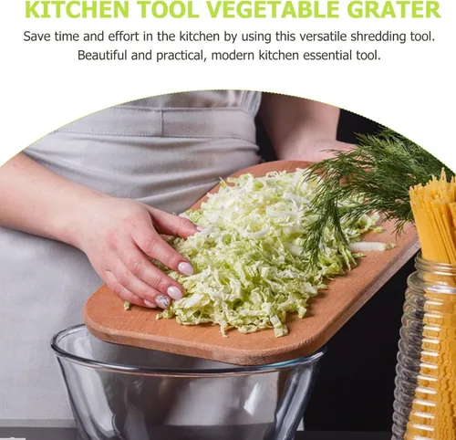 Vista 5 de BESTONZON Rallador de queso 2 en 1 para cocina con caja, rallador de verduras con recipiente de almacenamiento con mango