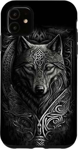 Vista 8 de Stylish Viking Wolf Design Wild Animal Viking Wolf Case for iPhone 17
