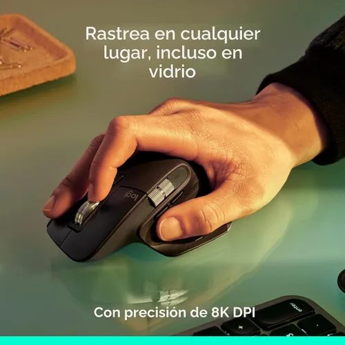 Vista 2 de Logitech MX Master 3S Ratón inalámbrico Bluetooth sin receptor, grafito