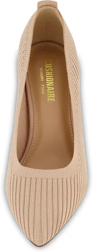 Vista 3 de CUSHIONAIRE Zapato de tacón de punto Encore para mujer con acolchado de espuma viscoelástica, anchos disponibles