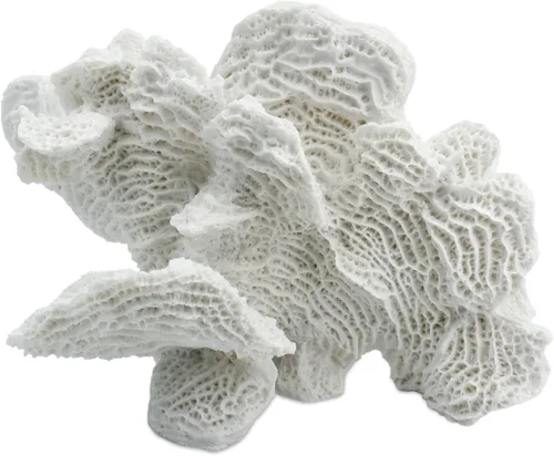 Vista 8 de Estatua artificial de coral marino, escultura para decoración del hogar, decoración náutica costera de resina para fiestas temáticas de playa, boda