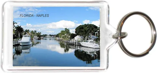 Vista 17 de Florida USA United States Acrílico Llaveros Llaveros Titulares - 6 3-Multi