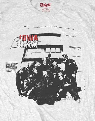 Vista 3 de Slipknot Camiseta unisex: Iowa Lista De Pistas (Back Print) - XXL - Blanco, Blanco