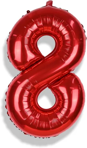 Vista 62 de Globos de Sirena Número 0 de 40 Pulgadas, Juego de Globos de Números Grandes Morado Verde Azulado Arcoíris 0-9, Globos de Números de Papel de Azul