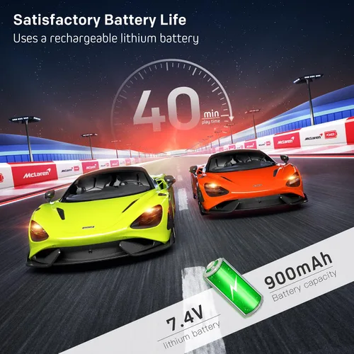 Vista 3 de MIEBELY Carro de Control Remoto, McLaren Rc Cars con Licencia Oficial Escala 1/12 7.4V 900mAh Carro de Juguete con Modelo Rápido de 12km/h Faro