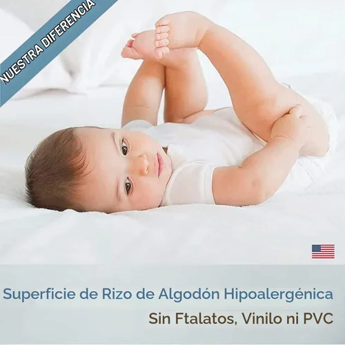 Vista 6 de SafeRest Protector de almohada, paquete de 2, fundas de almohada impermeables de tamaño estándar, funda de almohada con cremallera para dormitorio