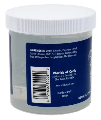 Vista 2 de Worlds Of Curls - Activador de rizos, gel normal original, 16.2 onzas (paquete de 2)