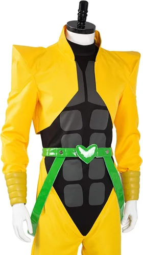 Vista 4 de CosplayCos Dio Brando - Disfraz de cosplay Dio, chaqueta y camisa, conjunto de traje