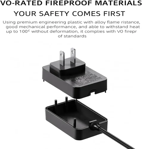 Vista 7 de Adaptador de fuente de alimentación de 5V 2A compatible con Yealink T54W SIP-T54W T46U T57W SIP-T44W T43U MP56 T53W T48U T34W IP Phone PS5V2000US