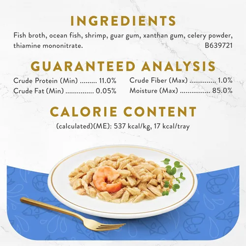 Vista 5 de Purina Fancy Feast Aperitivos Lamibles Sin Granos Complemento de Comida Húmeda para Gatos Aperitivo de Pescado Oceánico con Complemento de Comida